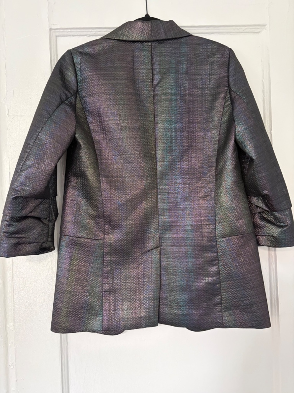 Metallic two-piece set blazer and shorts - Picture 3 of 5